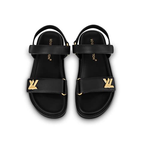 lv sandlas|louis vuitton flat sandals women.